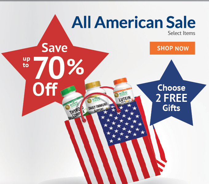 All American Sale - Save up to 70% off on select items - Plus - choose 2 FREE gifts